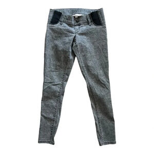 Isabel Maternity Gray Snake Print Skinny Jeans 0